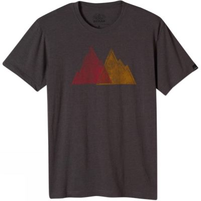 PrAna Mountain Slim - Férfi Póló - Sötét Szürke (Magyarország KHP824357)
